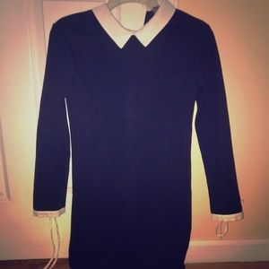 Dress with white collar